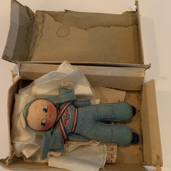 Rare Vintage WWII 1940’s Army Paratrooper Soldier Military Parachute Rag Doll - Picture 15 of 16